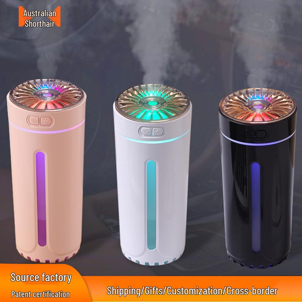 Car Humidifier & Air Purifier Aroma Diffuser with Interior Light & Odor Eliminator