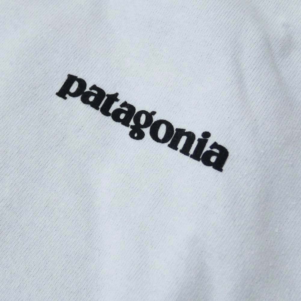PATAGONIA Logo Responsibility White Men's P-6 T-Shirt, (XS) [Used]