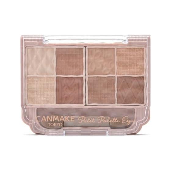 Canmake Petit Palette Eyes 04 Almond Brulee 2.0g Eyeshadow Palette with Tip Brown