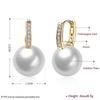 Chic Gold Pearl Stud Earrings With Diamonds Small Fragrance Light Luxury Creative Fashion Jewelry For Women