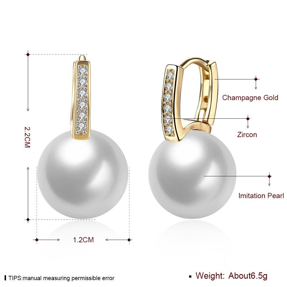 Chic Gold Pearl Stud Earrings With Diamonds Small Fragrance Light Luxury Creative Fashion Jewelry For Women