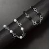2 Pcs Bohemian Style Faux Pearl and Star Chain Bracelets