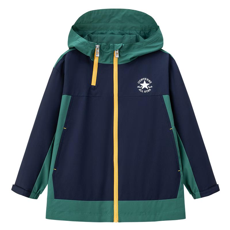 Converse Kids Water-Repellent Hooded Windbreaker S