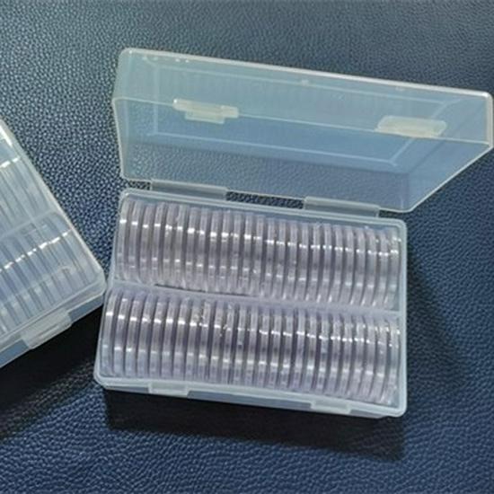 

Коробка для хранения долларов Моргана с 50 холдерами для памятных монет (40мм) 50 round cases 40MM with storage box