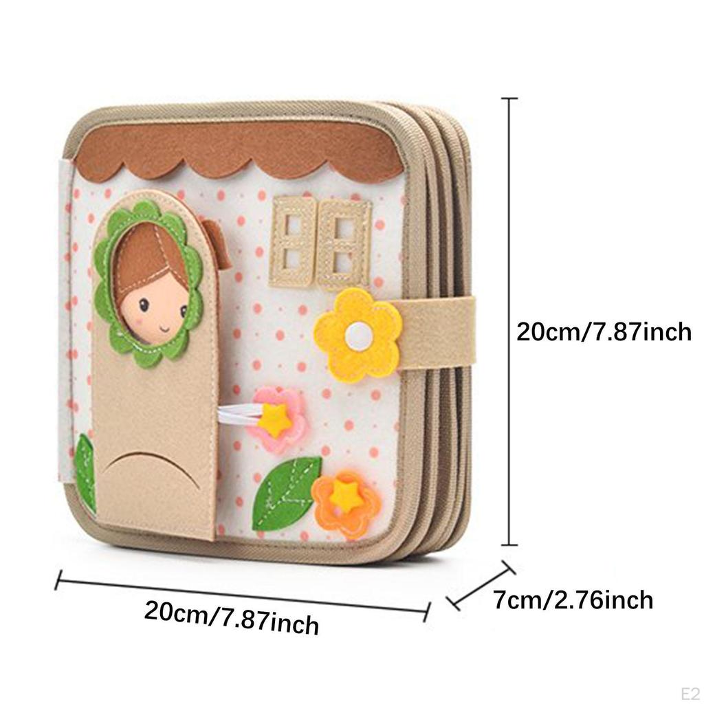 Filz-Aktivitätsbuch Weiches Lernspiel für Kindertag Vorschule Sortieren