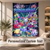 The Amazing Digital Circus Tapestry, Personalized Custom Text, Wall Hanging Tapestry For Living Room Home Wall Decor