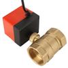 DC 24V 2 Way 3 Wire Brass Motorized Ball Valve Electrical Valve DN40 G1 1 2