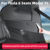 For Telsa Model YL 6 Seater Protective Pad for Side Panel of Third-Row Seat, Rear Seat Side Protection Pad, Anti-Dirt Mat