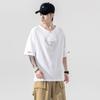 Men's Imitation Cotton Linen Style Loose Short Sleeve T-shirt Solid Shirts Casual Top Tee Shirt
