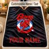 Flannel BlanketDavid Bowie Custom Name Text Personalized Soft Warm Throw Blanket Home Decor Gift