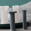 1 Pcs 3D Roman Column Candle Silicone Mould Aromatherapy Candle Plaster Mould Silicone Candle Molds Wax Candle Mold Home Decoration