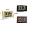 Digital Wall Clock LCD Large Alarm Desk Mute Thermometer Office Dorm
