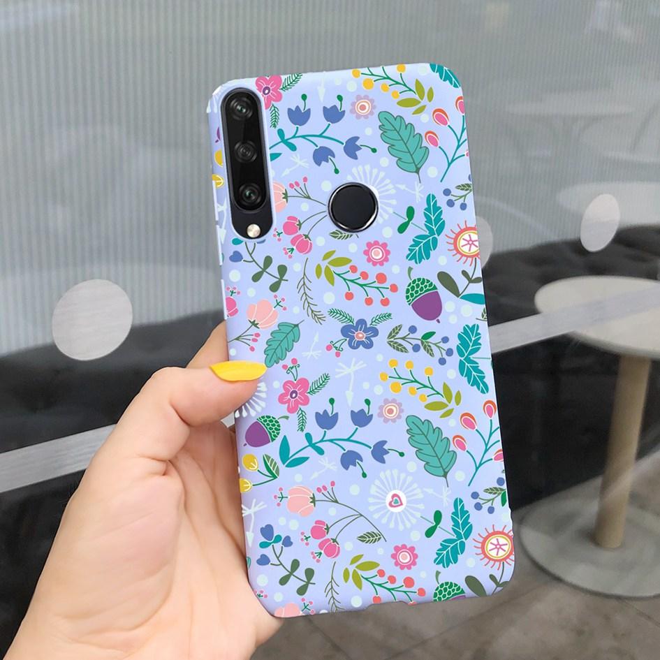 For Huawei Y6P Y7P Case 2020 New Fashion Butterfly Flower Painted Phone Cover For Huawei Y7P Funda Y 7P Y 6P HuaweiY6P Soft Capa