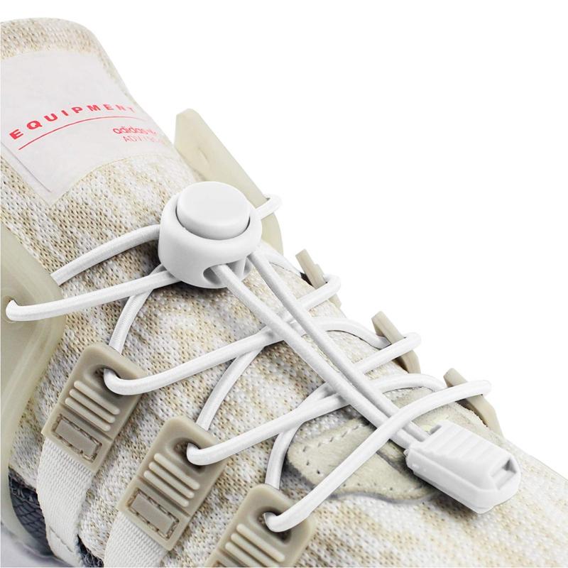 Quality Lock Shoe laces Round Tennis Laces Without ties Adult Kids Sneakers Elastic Shoelaces Rubber Bands for Shoes Accesories