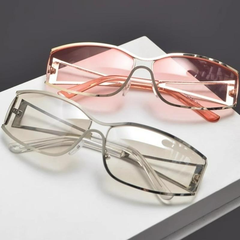 New Vintage Sunglasses Women Men Fashion Y2K Brand Designer Black Gradient Sun Glasses Steampunk Glasses Shades Glasses Eyewear