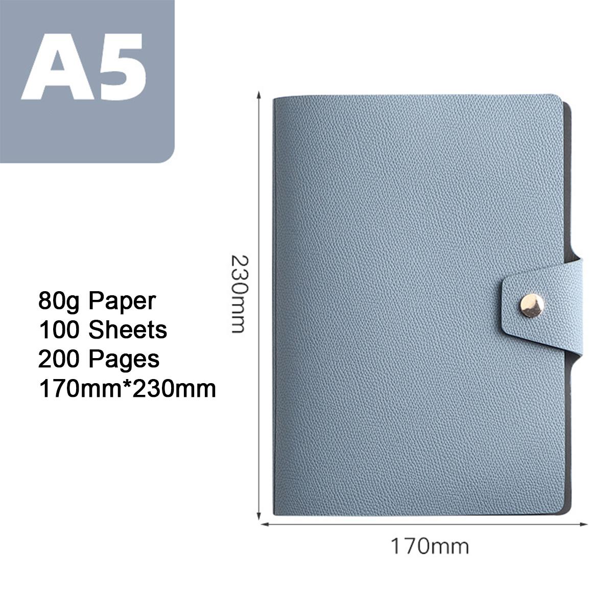 Мягкая кожаная застежка, деловой блокнот формата А5 с отрывными листами, рабочий блокнот, книга записей совещаний, студенческий дневник, книга выписок, может заменить внутренние страницы a5