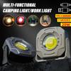 Mini LED Working Light Multifunctional Rechargeable Portable COB Flashlight Outdoor Camping Torch With Red and Blue Warning Light