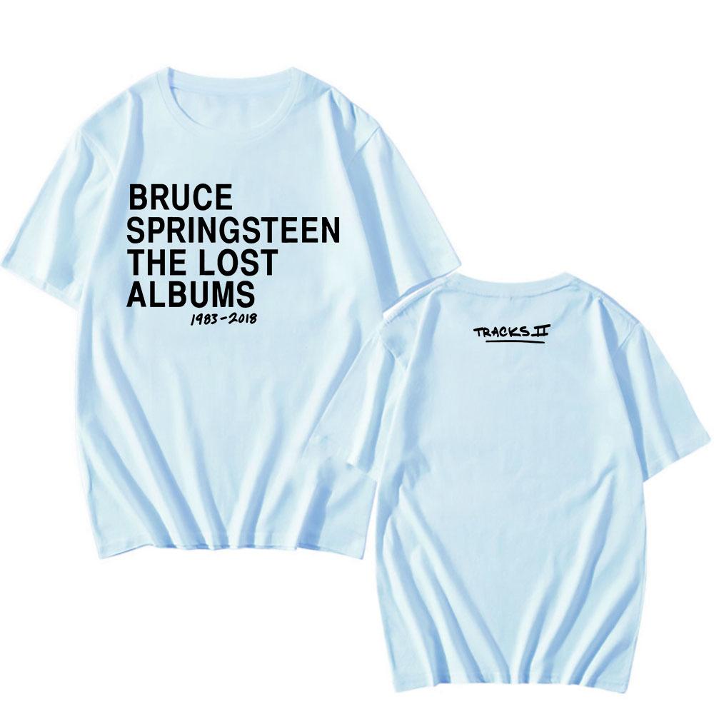 Tracks II: The Lost Albums Tee Singer BRUCE SPRINGSTEEN T-shirt Summer Round Neck Male Tshirts Graphic Clothing Men Women Tees