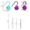 108x Crochet Stitch Markers Smooth Cute Locking Markers Multipurpose Ring Weave Stitch Needle for Weaving Crochet Fittings
