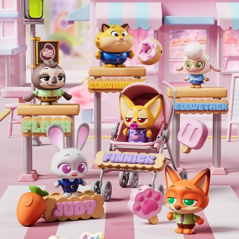 NEW Blokees Zootopia "Marshmallow Adventure" Blind Box Movie Peripheral Plush Keychain Anime Figure Model Cute Collectible Gifts