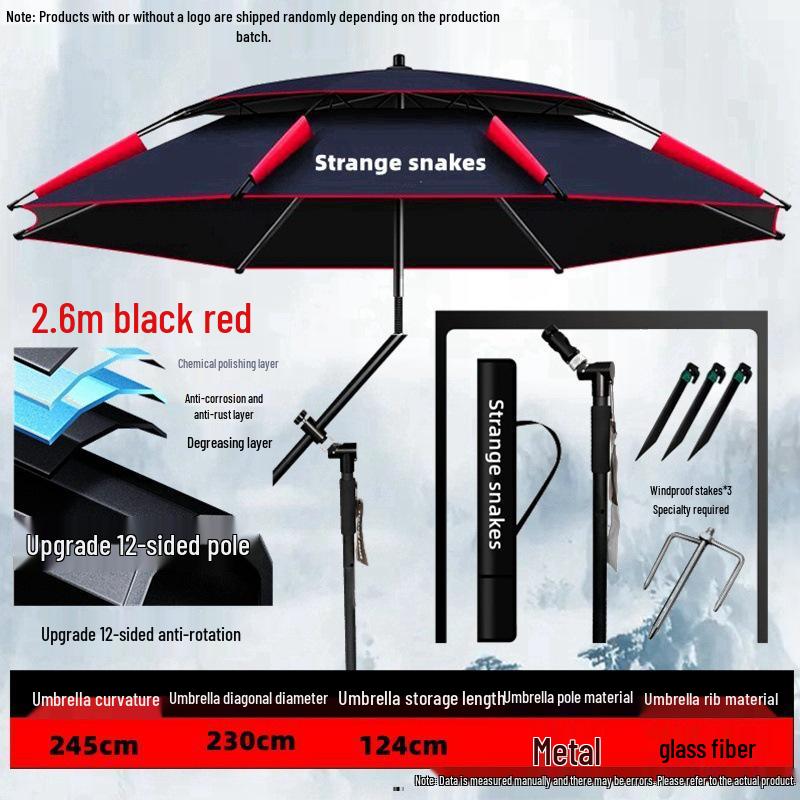 Universal Heavy-Duty Outdoor Fishing Umbrella – Large, Thickened Sunshade & Rain Protection