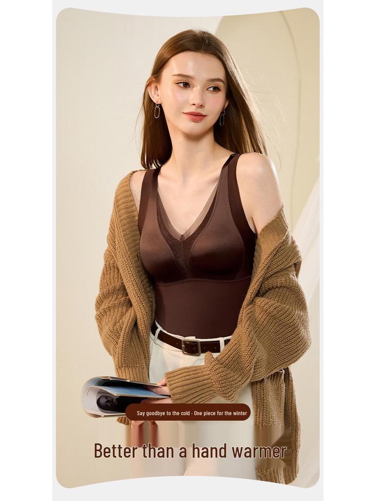 Lace Satin Aloe Antibacterial Warm Back Smoothing Bra - Women's 10A with Comfortable Lift