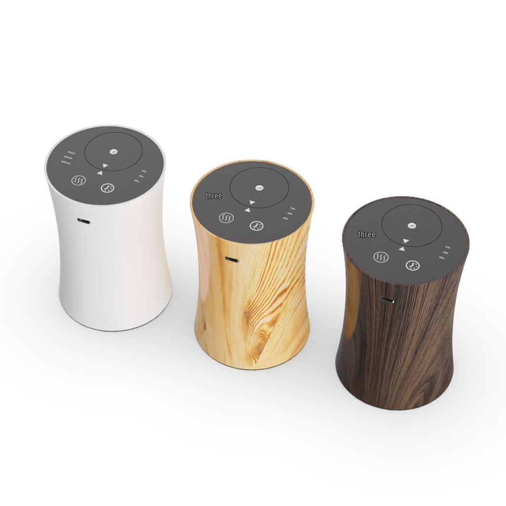 Smart Wood Grain Waterless Aromatherapy Diffuser with Timer