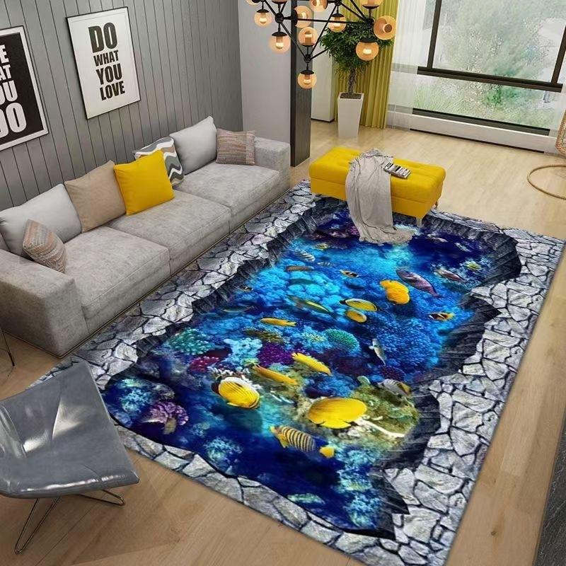 Skandinávský minimalistický koberec obývací pokoj ložnice konferenční stolek pohovka podložka na podlahu obdélníkový roztomilý pokoj podložka k posteli