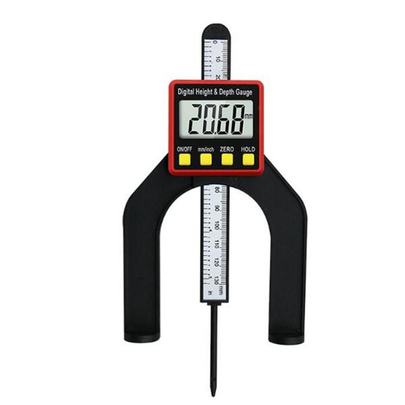 

Малый Новый 0-80мм Глубиномер Цифровой Дисплей Деревообработка Циркулярная Пила Измеритель Высоты Измеритель Высоты Глубины Цифровой Дисплей Нониусный Штангенциркуль B