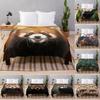 Waschbär Kuscheldecke Waschbär Geschenke für Mädchen Jungen Frau Weich Leicht Warm Fleece Flanell Plüschdecke für Bett Sofa Couch