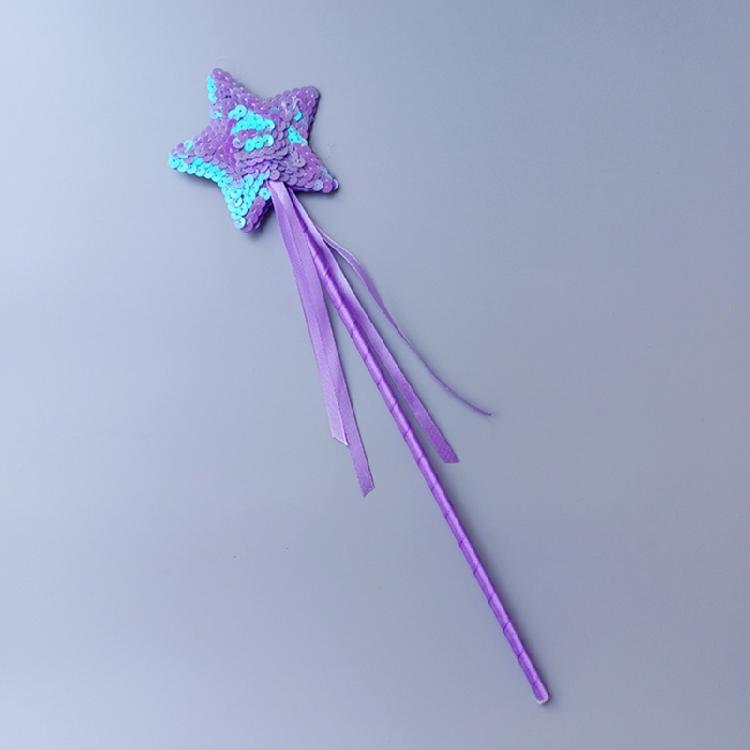 Star Sequins Magic Stick Cosplay Props Girl Costume Christmas Supply