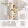 Fabric Door Cover for Baby, Door Handle Bumper with 3 Hooks, -Slamming for Home, Beige, 3 Pack, 4.1 3.1 Inches