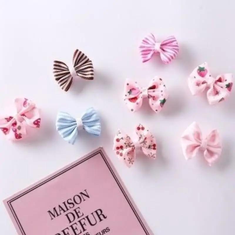 10pcs/lot Popular Children Hair Clip Hair Accessories Headwear Baby Ribbon Bow Cute Girls Hairpins