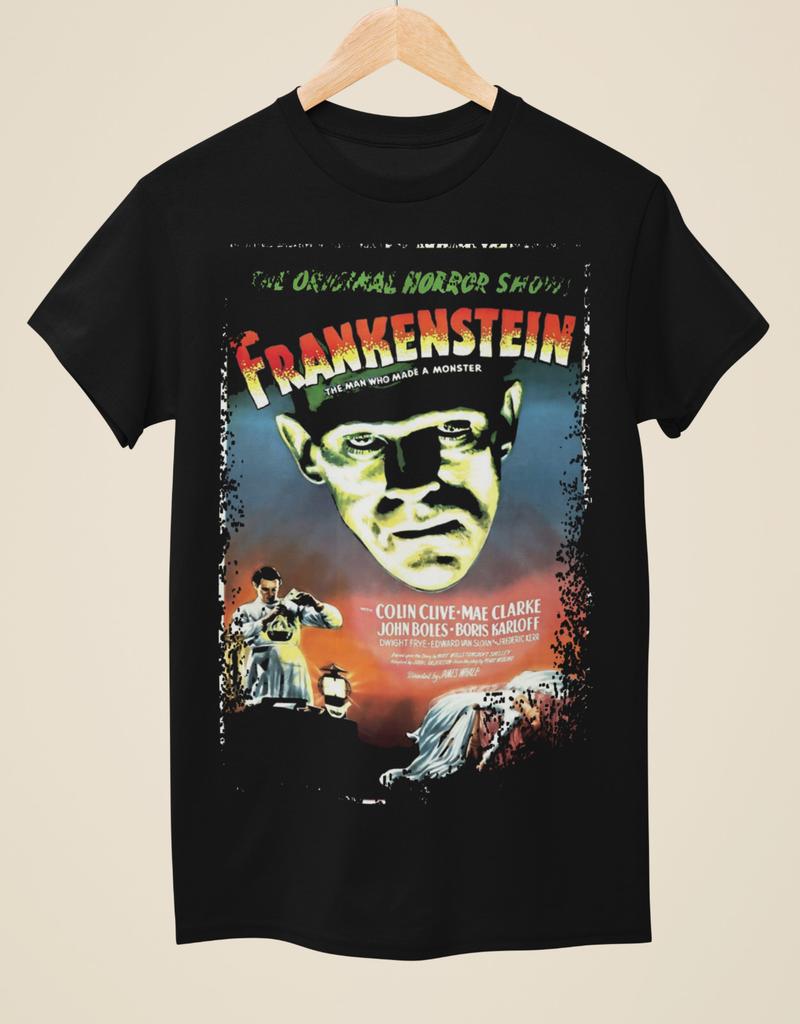 Frankenstein (1931) - Movie Poster Inspired Unisex Black T-Shirt