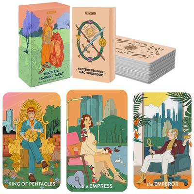 Wyspell Feminine Tarot Card Deck Borderless with Guidebook Neoteric Beginner Tarot Deck – – –