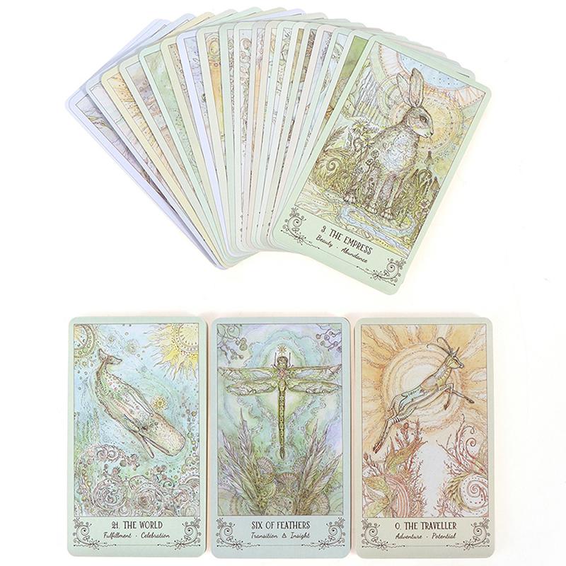 Spiritsong Tarotkarten Mystische Führung Divination Unterhaltung Partys Brettspiel Unterstützt Großhandel 78 Karten/Karton