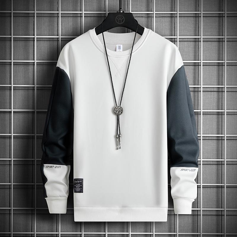 Svetr Pánský Jarní Prošívání Potisk Pulovr Svetr Pánské Studentské Volné Móda Nadměrná velikost Top