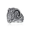 2026 Retro Goat Head Ring Ring Men's Personality Domineering Ram Wrench Jewelry