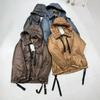 Nuovo autunno e inverno squisita texture lusso leggero pile di cammello trapuntato con cappuccio e coulisse orlo con coulisse può essere cappotto alla moda