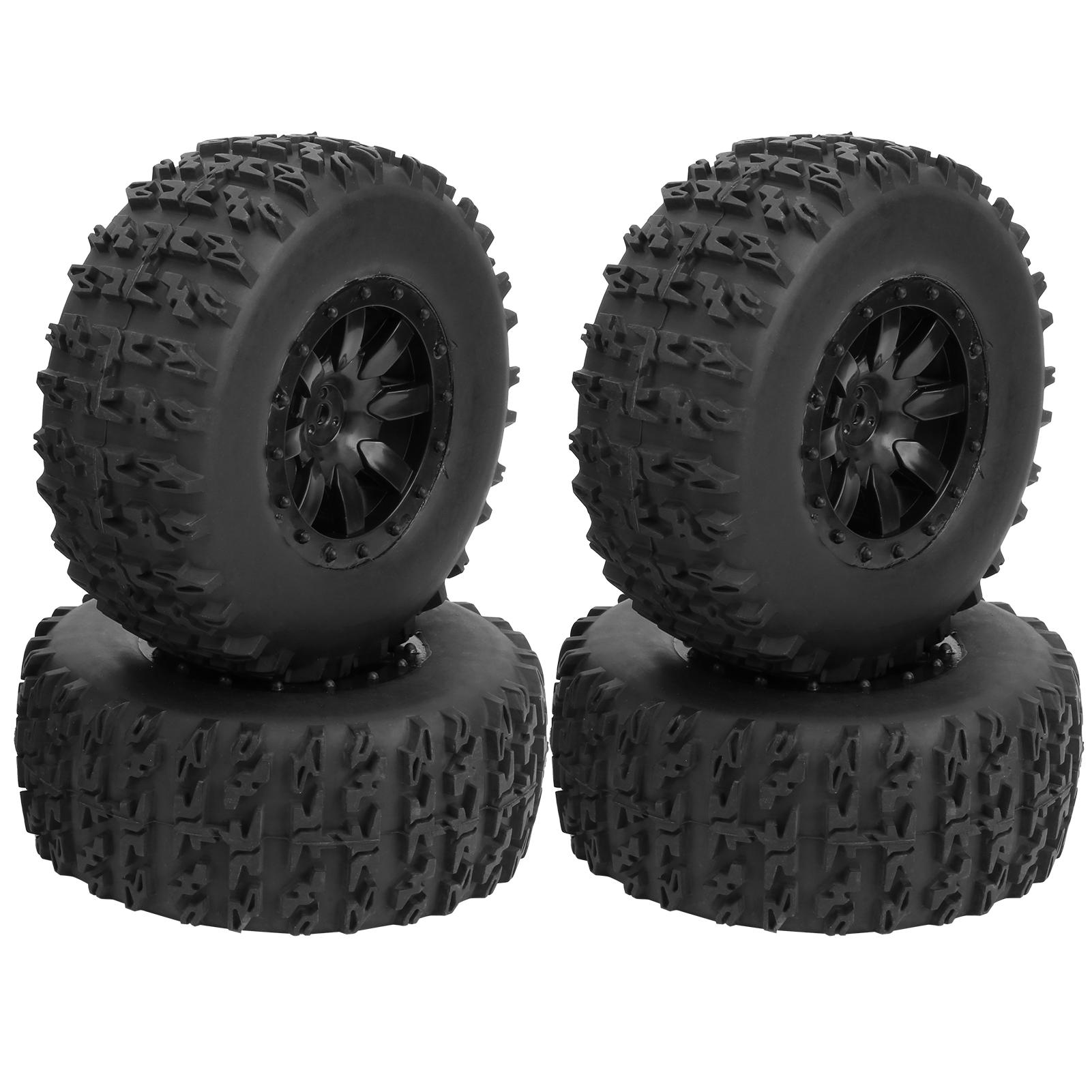 

4Pcs 1/10 RC Model Car Short Truck Wheel Tire Replacement Accessory for ZD Racing 10042