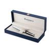 WATERMAN Fountain Pen Metropolitan Essential Black White CT Fine Point Gift Box Gift Luxury Regular Import 2202911