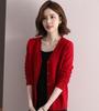 Hengyuanxiang Women's V-Neck Wool Cardigan