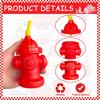 2/4/6/8/10pcs Novelty Fire Hydrant Straw Cups with Lid Fireman Firefighter Birthday Party Favors Boys 8oz Red Plastic Water Cups