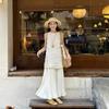 Seaside Vacation Dress Children's Summer New Retro High-end French High-waisted Vest Dress