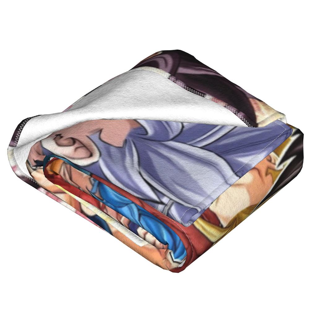 Dragon Ball Z Flannel Throw Blankets Japan Cartoon Blanket for Bedding Car Super Warm Bedspread