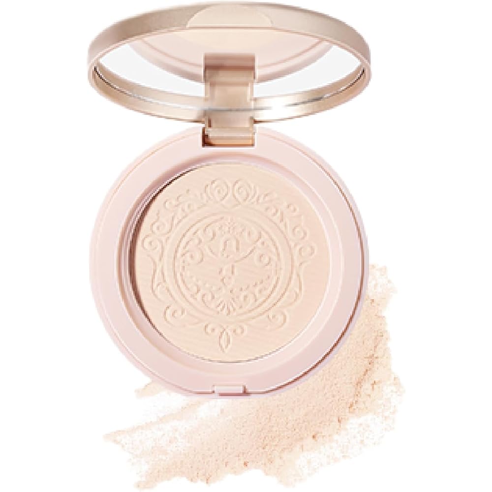 

Kiadzie Powder Foundation Natural Light Skin Purple Long Lasting Oil Control Compact Foundation 02 Light Skin