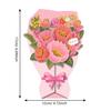 3D Flower Bouquet Greeting Cards, Mother's Day Teacher Appreciation Thank You Cards, Holiday Presents
