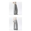 Cotton Drawstring Wide Leg Sweatpants, Loose Straight Leg Casual Sports Five Points Trousers For Summer Streetwear