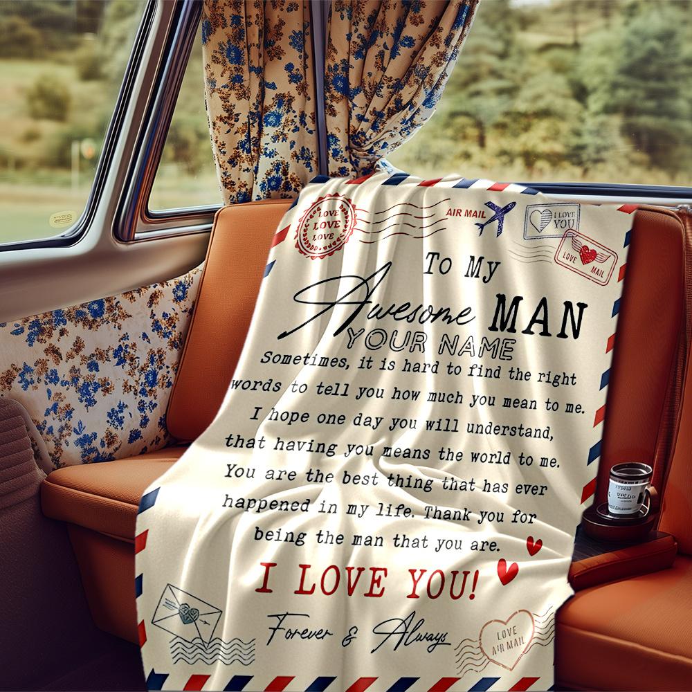 Love Letter To Daughter Customize Your Name Blanket With Warmth Comfort And Softness It'S Perfect For Home Use A Nap Blanket An Office Sofa Blanket A