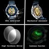 OLEVS Mens Watch Skeleton Automatic Mechanical Watch Stainless Steel Luminous Watches For Man Original Luxury Business Gifts